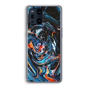 CaseCompany Black Unicorn: Oppo Find X3 Pro Transparant Hoesje