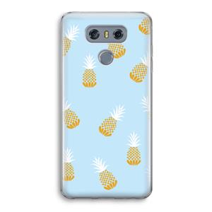 CaseCompany Ananasjes: LG G6 Transparant Hoesje