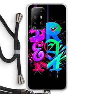 CaseCompany Dream: Oppo A95 5G Transparant Hoesje met koord