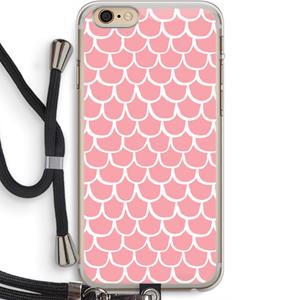 CaseCompany Dakpannetjes: iPhone 6 PLUS / 6S PLUS Transparant Hoesje met koord