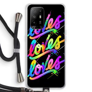 CaseCompany Loves: Oppo A95 5G Transparant Hoesje met koord