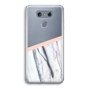 CaseCompany A touch of peach: LG G6 Transparant Hoesje