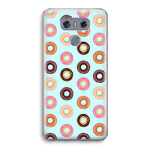 CaseCompany Donuts: LG G6 Transparant Hoesje