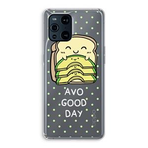 CaseCompany Avo Good Day: Oppo Find X3 Pro Transparant Hoesje