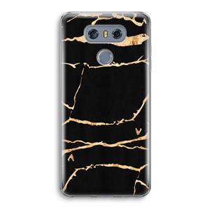 CaseCompany Gouden marmer: LG G6 Transparant Hoesje