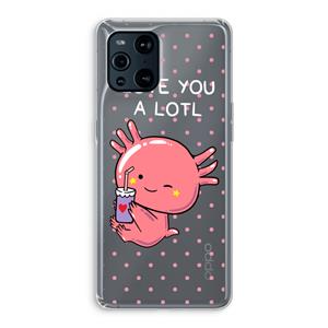 CaseCompany Love You A Lotl: Oppo Find X3 Pro Transparant Hoesje