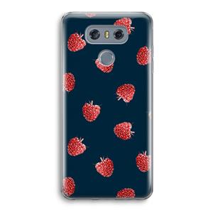 CaseCompany Framboosjes: LG G6 Transparant Hoesje