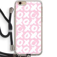 CaseCompany XOXO: iPhone 6 PLUS / 6S PLUS Transparant Hoesje met koord