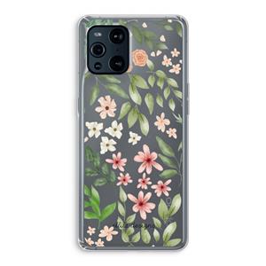 CaseCompany Botanical sweet flower heaven: Oppo Find X3 Pro Transparant Hoesje