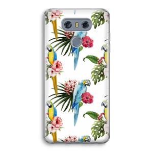 CaseCompany Kleurrijke papegaaien: LG G6 Transparant Hoesje