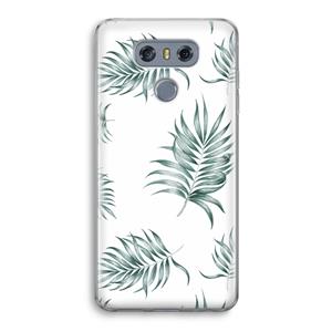CaseCompany Simple leaves: LG G6 Transparant Hoesje