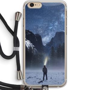 CaseCompany Wanderlust: iPhone 6 PLUS / 6S PLUS Transparant Hoesje met koord