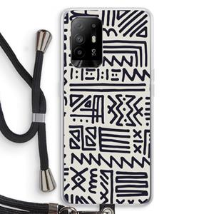 CaseCompany Marrakech print: Oppo A95 5G Transparant Hoesje met koord