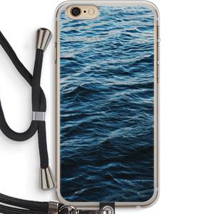 CaseCompany Oceaan: iPhone 6 PLUS / 6S PLUS Transparant Hoesje met koord