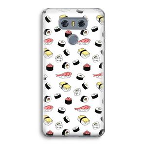 CaseCompany Sushi time: LG G6 Transparant Hoesje