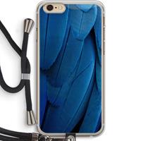 CaseCompany Pauw: iPhone 6 PLUS / 6S PLUS Transparant Hoesje met koord