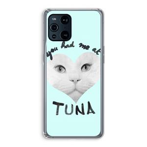 CaseCompany You had me at tuna: Oppo Find X3 Pro Transparant Hoesje