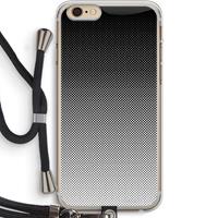 CaseCompany Musketon Halftone: iPhone 6 PLUS / 6S PLUS Transparant Hoesje met koord