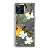 CaseCompany No flowers without bees: Oppo Find X3 Pro Transparant Hoesje
