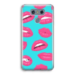 CaseCompany Bite my lip: LG G6 Transparant Hoesje