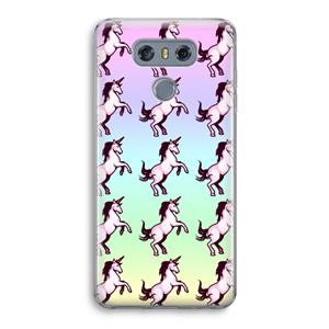 CaseCompany Musketon Unicorn: LG G6 Transparant Hoesje