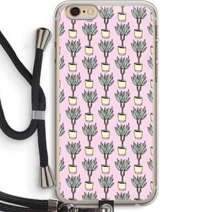 CaseCompany Boompje: iPhone 6 PLUS / 6S PLUS Transparant Hoesje met koord