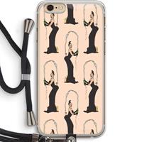 CaseCompany Pop Some Kim: iPhone 6 PLUS / 6S PLUS Transparant Hoesje met koord