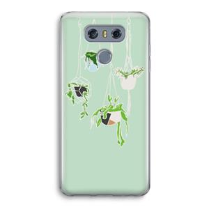 CaseCompany Hang In There: LG G6 Transparant Hoesje
