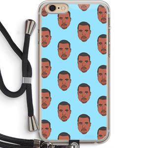 CaseCompany Kanye Call Me℃: iPhone 6 PLUS / 6S PLUS Transparant Hoesje met koord