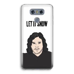 CaseCompany Let It Snow: LG G6 Transparant Hoesje