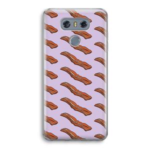 CaseCompany Bacon to my eggs #2: LG G6 Transparant Hoesje