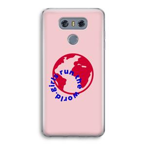 CaseCompany Run The World: LG G6 Transparant Hoesje