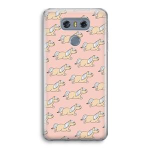 CaseCompany Ponys: LG G6 Transparant Hoesje