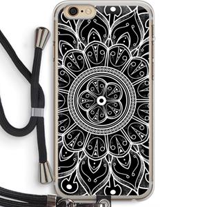 CaseCompany Roses Are Red: iPhone 6 PLUS / 6S PLUS Transparant Hoesje met koord