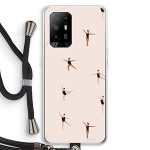 CaseCompany Dancing #1: Oppo A95 5G Transparant Hoesje met koord