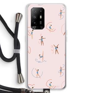 CaseCompany Dancing #3: Oppo A95 5G Transparant Hoesje met koord