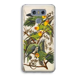 CaseCompany Carolinaparkiet: LG G6 Transparant Hoesje