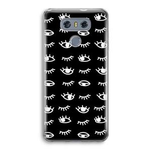 CaseCompany Eye pattern #3: LG G6 Transparant Hoesje