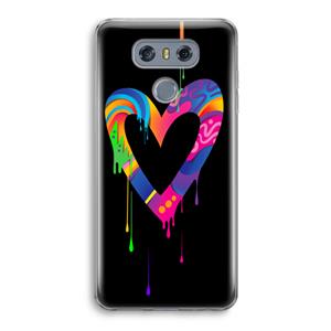 CaseCompany Melts My Heart: LG G6 Transparant Hoesje