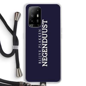CaseCompany Blijve plakken in Negenduust: Oppo A95 5G Transparant Hoesje met koord