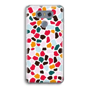 CaseCompany Colored Giraffe: LG G6 Transparant Hoesje