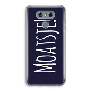 CaseCompany Moatsje!: LG G6 Transparant Hoesje