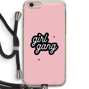 CaseCompany Girl Gang: iPhone 6 PLUS / 6S PLUS Transparant Hoesje met koord