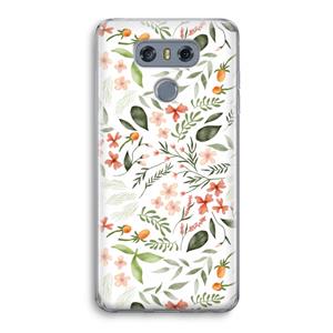 CaseCompany Sweet little flowers: LG G6 Transparant Hoesje