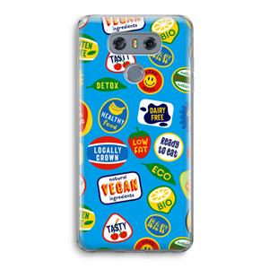 CaseCompany Fruitsticker: LG G6 Transparant Hoesje