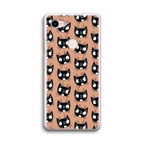 CaseCompany Kat: Google Pixel 3 Transparant Hoesje