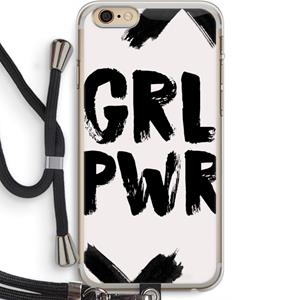 CaseCompany Girl Power #2: iPhone 6 PLUS / 6S PLUS Transparant Hoesje met koord