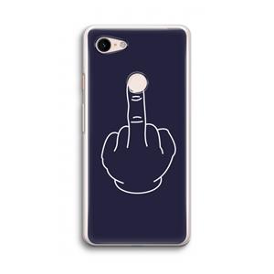 CaseCompany F**k U: Google Pixel 3 Transparant Hoesje