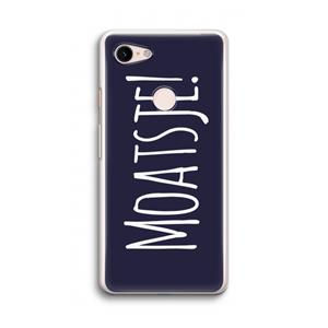 CaseCompany Moatsje!: Google Pixel 3 Transparant Hoesje