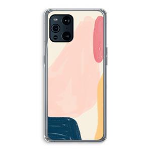 CaseCompany Saturday Flow: Oppo Find X3 Transparant Hoesje